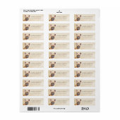 Labels op het Franse bulldog-adres (Full Sheet)