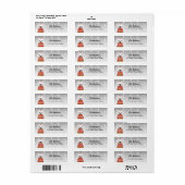 Labels op het Franse bulldog-adres (Full Sheet)