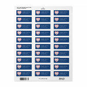 Labels op het Franse bulldog-adres (Full Sheet)