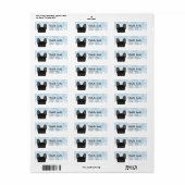 Labels op het Franse bulldog-adres (Full Sheet)