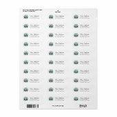 Labels op het Franse bulldog-adres (Full Sheet)
