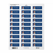 Labels op het Franse bulldog-adres (Full Sheet)