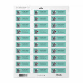 Labels op het Franse bulldog-adres (Full Sheet)
