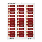 Labels op het Franse bulldog-adres (Full Sheet)