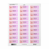 Labels op het Franse bulldog-adres (Full Sheet)