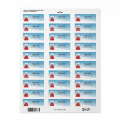 Labels op het Franse bulldog-adres (Full Sheet)