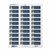 Labels op het Franse bulldog-adres (Full Sheet)