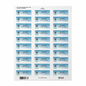 Labels op het Franse bulldog-adres (Full Sheet)