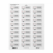 Labels op het Franse bulldog-adres (Full Sheet)