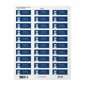 Labels op het Franse bulldog-adres (Full Sheet)