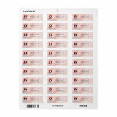 Labels op het Franse bulldog-adres (Full Sheet)