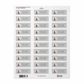 Labels op het Franse bulldog-adres (Full Sheet)