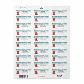 Labels op het Franse bulldog-adres (Full Sheet)