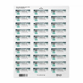 Labels op het Franse bulldog-adres (Full Sheet)
