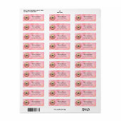 Labels op het Franse bulldog-adres (Full Sheet)