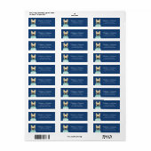 Labels op het Franse bulldog-adres (Full Sheet)