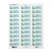 Labels op het Franse bulldog-adres (Full Sheet)