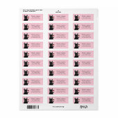 Labels op het Franse bulldog-adres (Full Sheet)