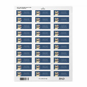 Labels op het Franse bulldog-adres (Full Sheet)