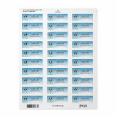Labels op het Franse bulldog-adres (Full Sheet)