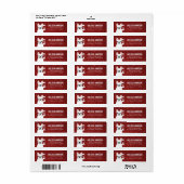 Labels op het Franse bulldog-adres (Full Sheet)