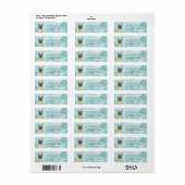Labels op het Franse bulldog-adres (Full Sheet)