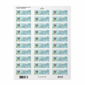 Labels op het Franse bulldog-adres (Full Sheet)