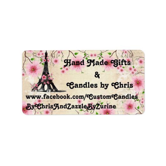 Labels, Parijs Collectie Etiket (Voorkant)