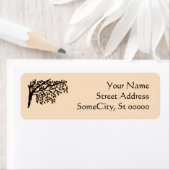 Labels, retourtak (bruin) etiket (Insitu)