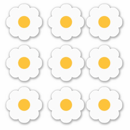 Labels Stickers - Daisies (Voorkant)