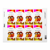 Labels tieners kinderen meisjes boek plaat (Full Sheet)