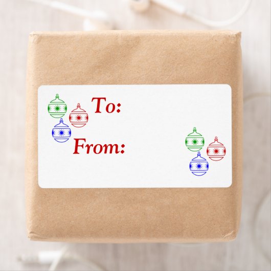 Labels - Vakantiegeld Ornament - Label cadeau (Insitu)