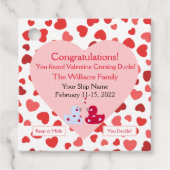 Labels Valentijns met kruisend afval (Voorkant)