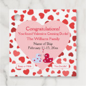 Labels Valentijns met kruisend afval (Voorkant)