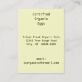 Labels van biologische producten kippeneieren Boer (Achterkant)