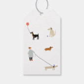 Labels van de Dog Thema Birthday Party Cadeaulabel (Voorkant)