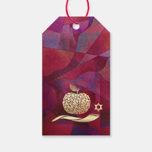 Labels van de Gift van het Nieuwjaar van Hashanah Cadeaulabel (Voorkant)