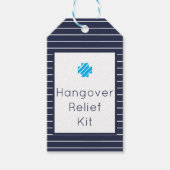 Labels van de marine en White Hangover Relief Kit Cadeaulabel (Voorkant)