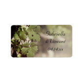 Labels van druiven uit de wijnstok (Voorkant)