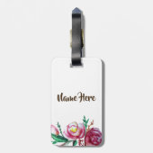 Labels van Floral Art Drawing Luggae (Achterkant verticaal)