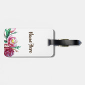 Labels van Floral Art Drawing Luggae (Achterkant horizontaal)