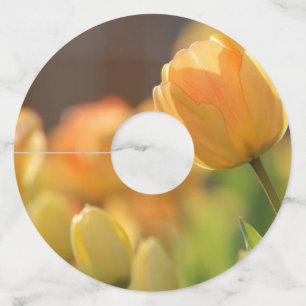 labels van florale wijn