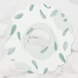 Labels van gescand wijnglas