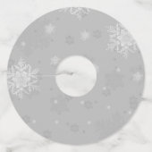 Labels van grijze rendierwijn (Achterkant)