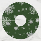 Labels van groene rendierwijn (Achterkant)