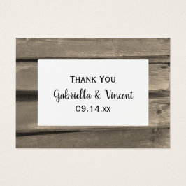 Labels van het landschap Barn Wood Weddenschap Visitekaartje