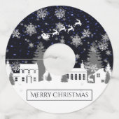 Labels van kerstvlinderglas (Voorkant)