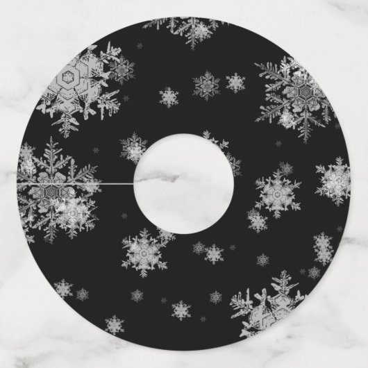 Labels van kerstvlinderglas (Achterkant)