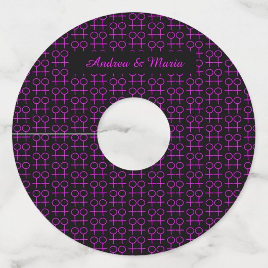 Labels van lesbische Lovers - Gepersonaliseerd wij (Voorkant)