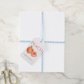 Labels van perziken cadeaulabel (Met Touw)